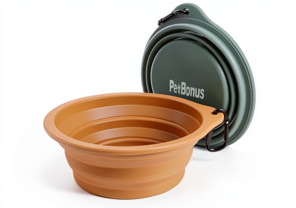 PetBonus Collapsible Dog Bowl Silicone Travel Water Food-6