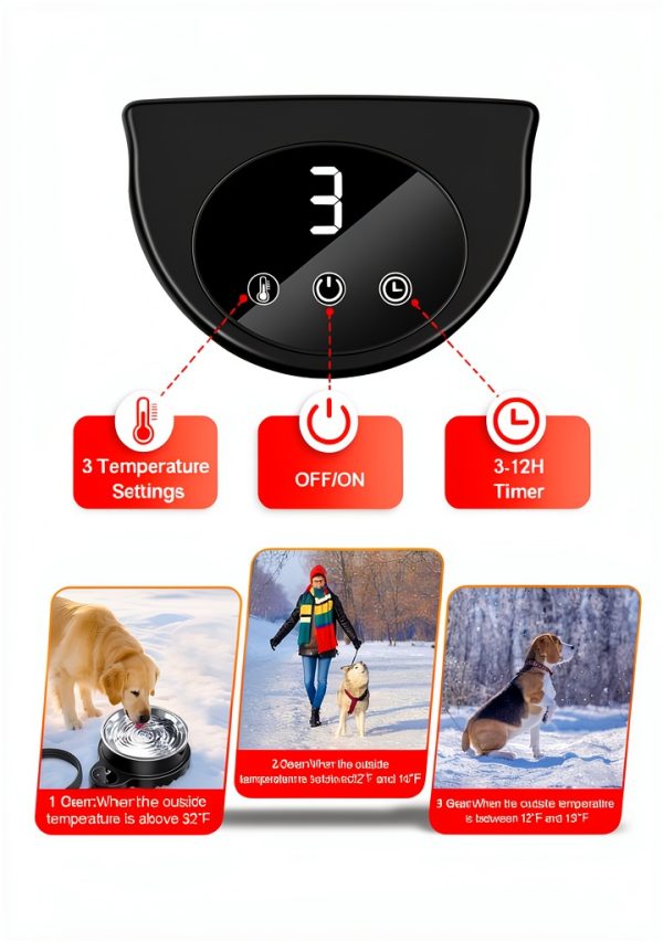 Shenzhen Jinhui Heated Dog Bowl Stainless Steel Temperature-1
