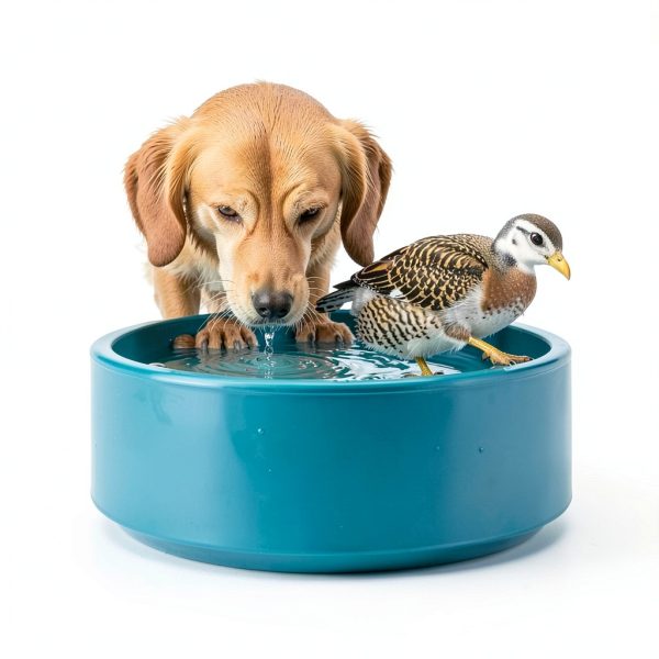 IPOW Heated Pet Water Bowl Thermal Outdoor Dog Cat Bowl-6