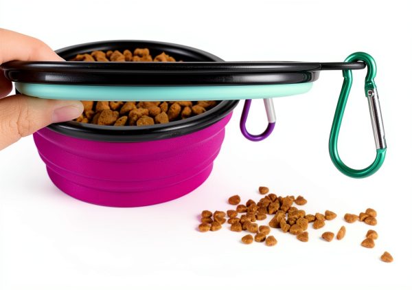 ME.FAN Collapsible Dog Bowls Portable Silicone Travel Bowls-2