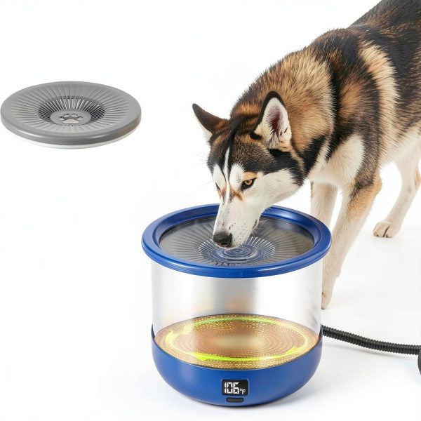 Twinsing Heated Pet Bowl Stainless Steel Outdoor Water Bowl-5
