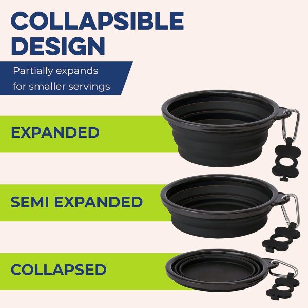 Bonza Collapsible Dog Water Bowl BPA Free Travel-6