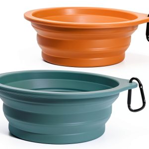PetBonus Collapsible Dog Bowl Silicone Travel Water Food-0