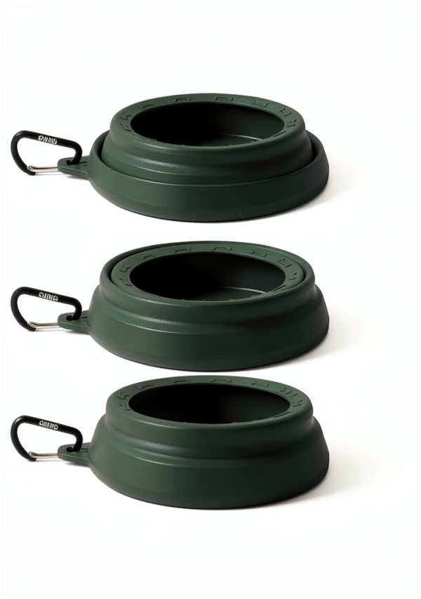 OHMO Collapsible Dog Travel Bowl Foldable Silicone Pet-3