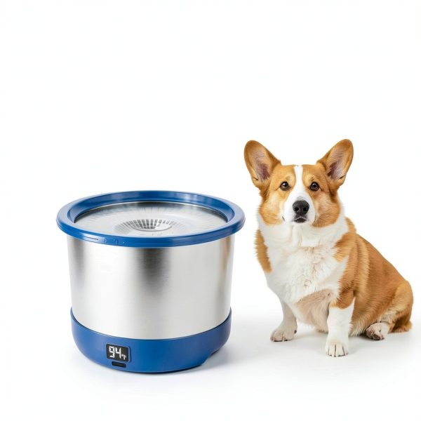 Twinsing Heated Pet Bowl Stainless Steel Outdoor Water Bowl-2