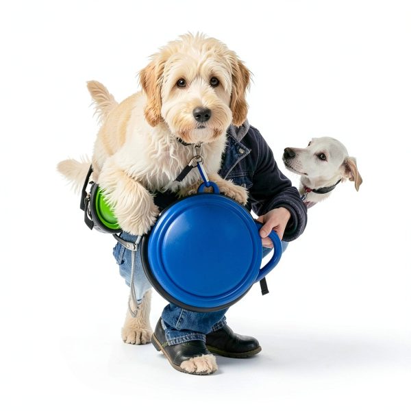 Guardians Collapsible Dog Bowls Travel Pet Food Water Bowl-1