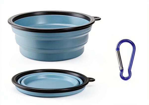 ME.FAN Collapsible Dog Bowls Portable Silicone Travel Bowls-1