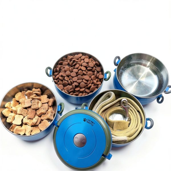 Healthy Human Stainless Steel Portable Dog Bowls Travel Set-3