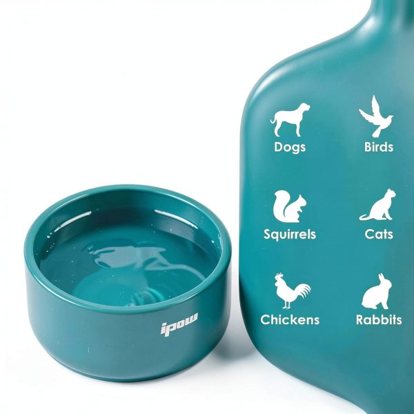 IPOW Heated Pet Water Bowl Thermal Outdoor Dog Cat Bowl-1
