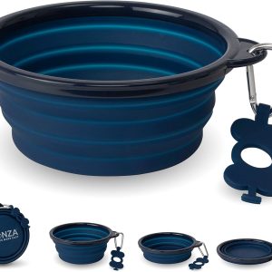 Bonza Collapsible Dog Water Bowl BPA Free Travel-0