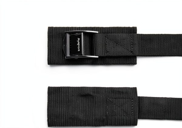 Ayaport 1" x 6ft Black Cam Buckle Tie Down Straps 4 Pack Heavy Duty-3