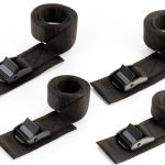 Ayaport 1" x 6ft Black Cam Buckle Tie Down Straps 4 Pack Heavy Duty-0