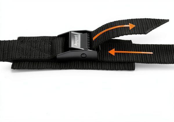 Ayaport 1" x 6ft Black Cam Buckle Tie Down Straps 4 Pack Heavy Duty-1