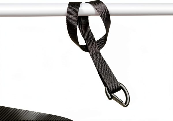 Masterwise Motorcycle Tie-Down Straps 1x8ft Black Nylon Safety Clip-3