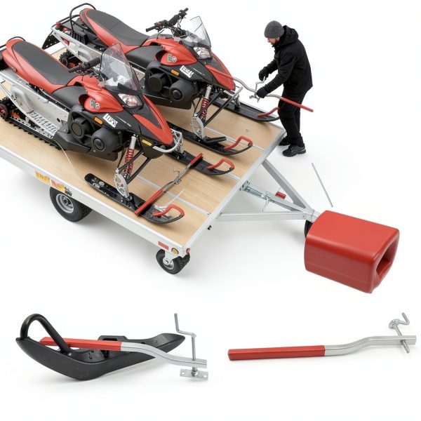 FULEIYA Snowmobile Ski Tie Down Bar Aluminum 46 inches-3