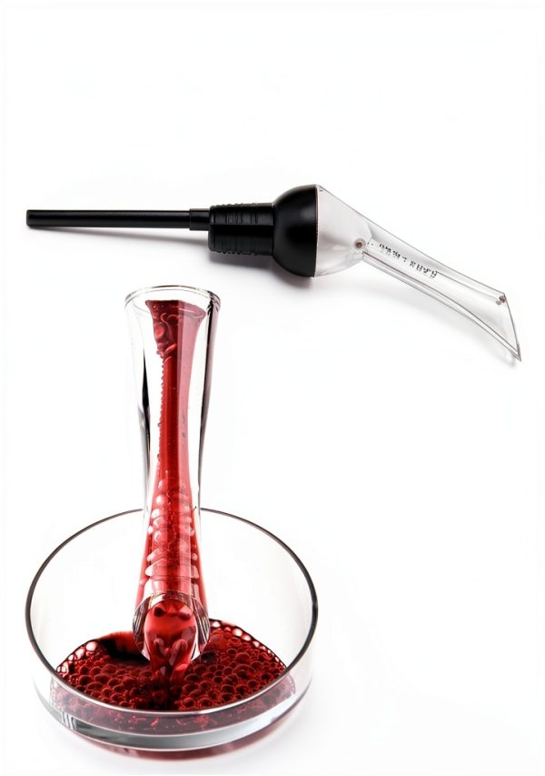 Wine Aerator Pourer by Vintorio Premium Black Aerating Decanter Spout-3