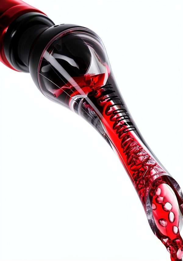 Wine Aerator Pourer by Vintorio Premium Black Aerating Decanter Spout-0
