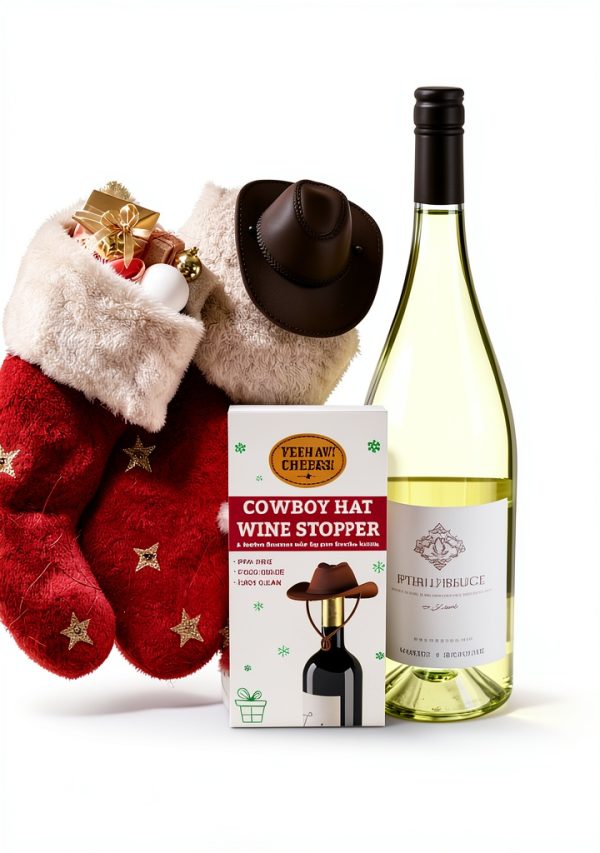 Cowboy Hat Wine Stopper by KARUNO Silicone Bottle Stopper Funny Gift-1