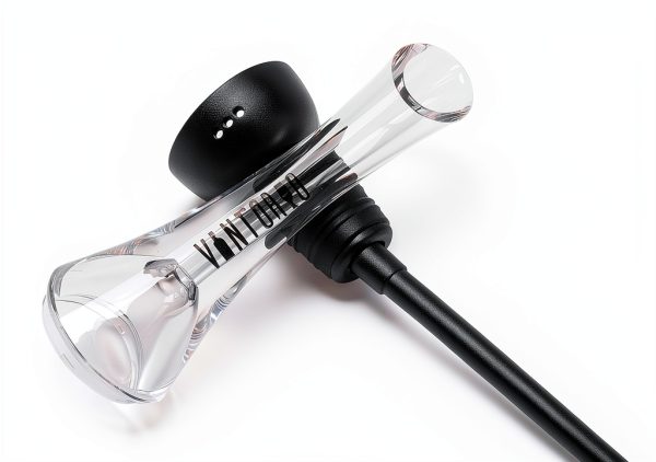 Wine Aerator Pourer by Vintorio Premium Black Aerating Decanter Spout-5