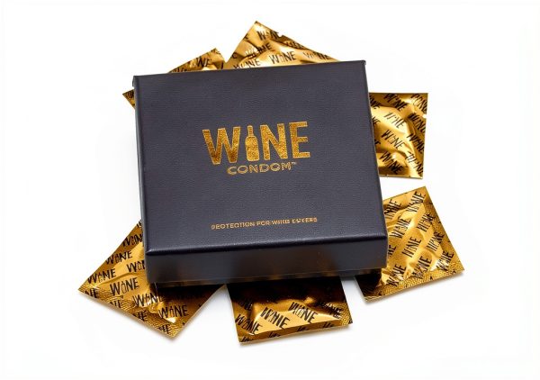 Wine Condoms Original Tuxedo Black Set of 6 Reusable Rubber Wine-3