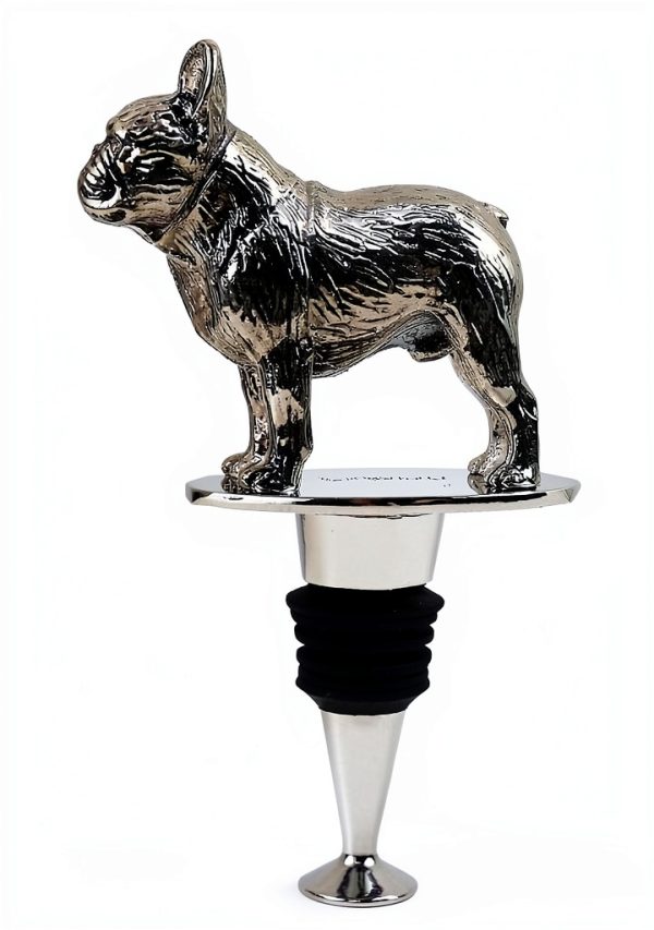 French Bulldog Wine Stopper LYWUU Silicone Zinc Alloy Seal Dog Lovers-2