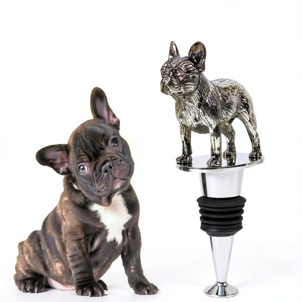French Bulldog Wine Stopper LYWUU Silicone Zinc Alloy Seal Dog Lovers-5