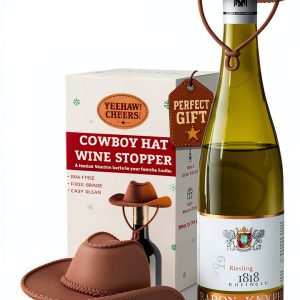 Cowboy Hat Wine Stopper by KARUNO Silicone Bottle Stopper Funny Gift-0